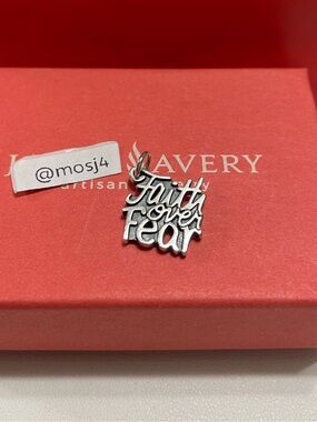 James Avery Faith Over Fear Charm